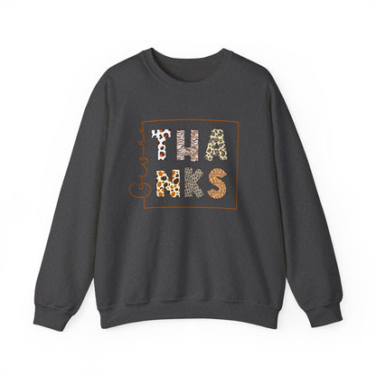 Give thanks typography sweatshirt