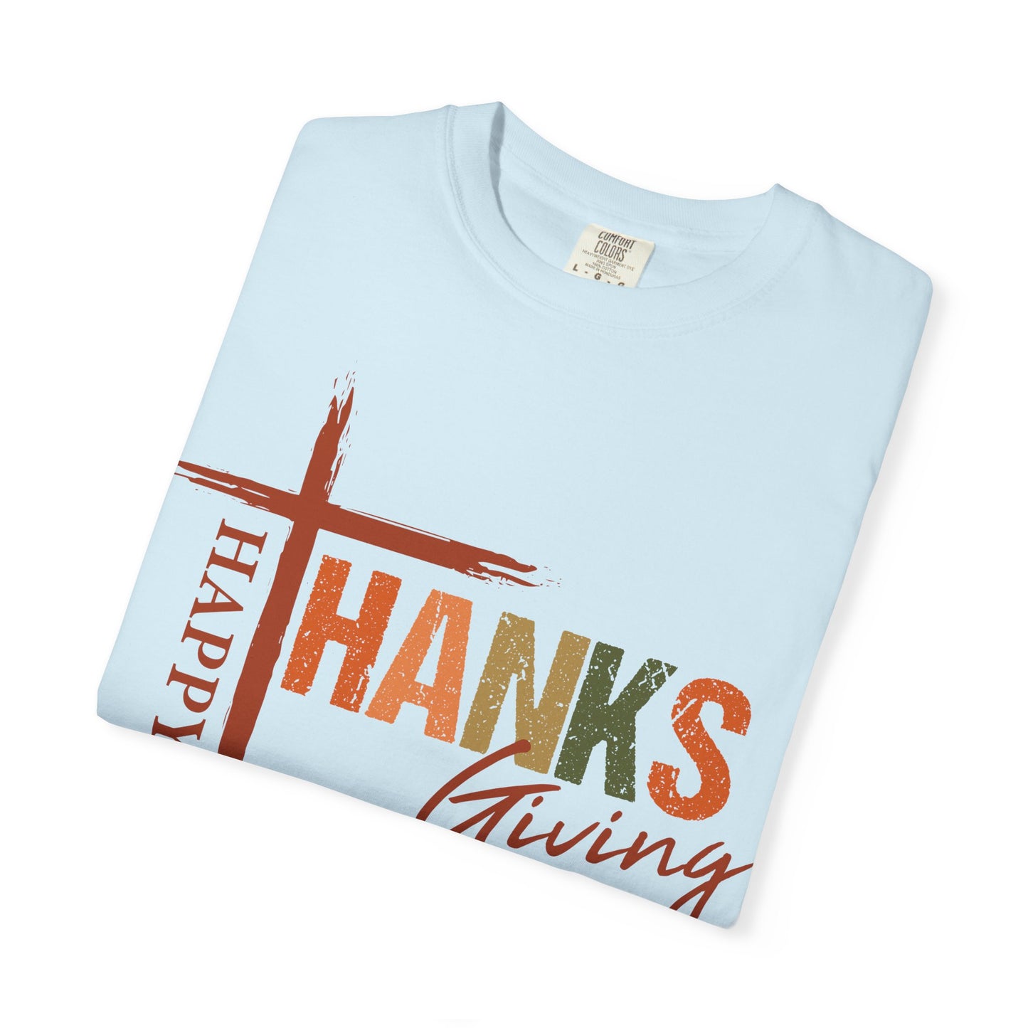 Happy Thanksgiving Cross Thanks T-shirt | Thanksgiving Shirt, Fall Holiday Tee