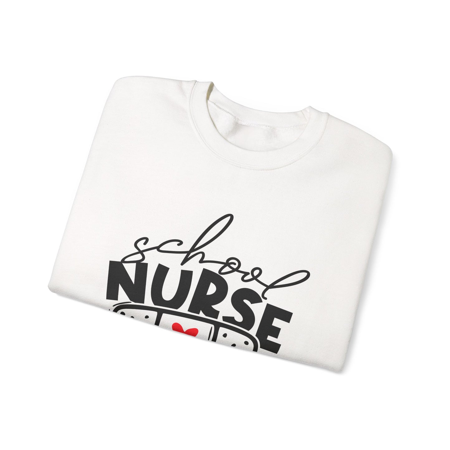 Womens School Nurse Sweatshirt | Nurse Heart Sweater | Nursing Life Top | Nurse Appreciation | Registered Nurse Gift Idea