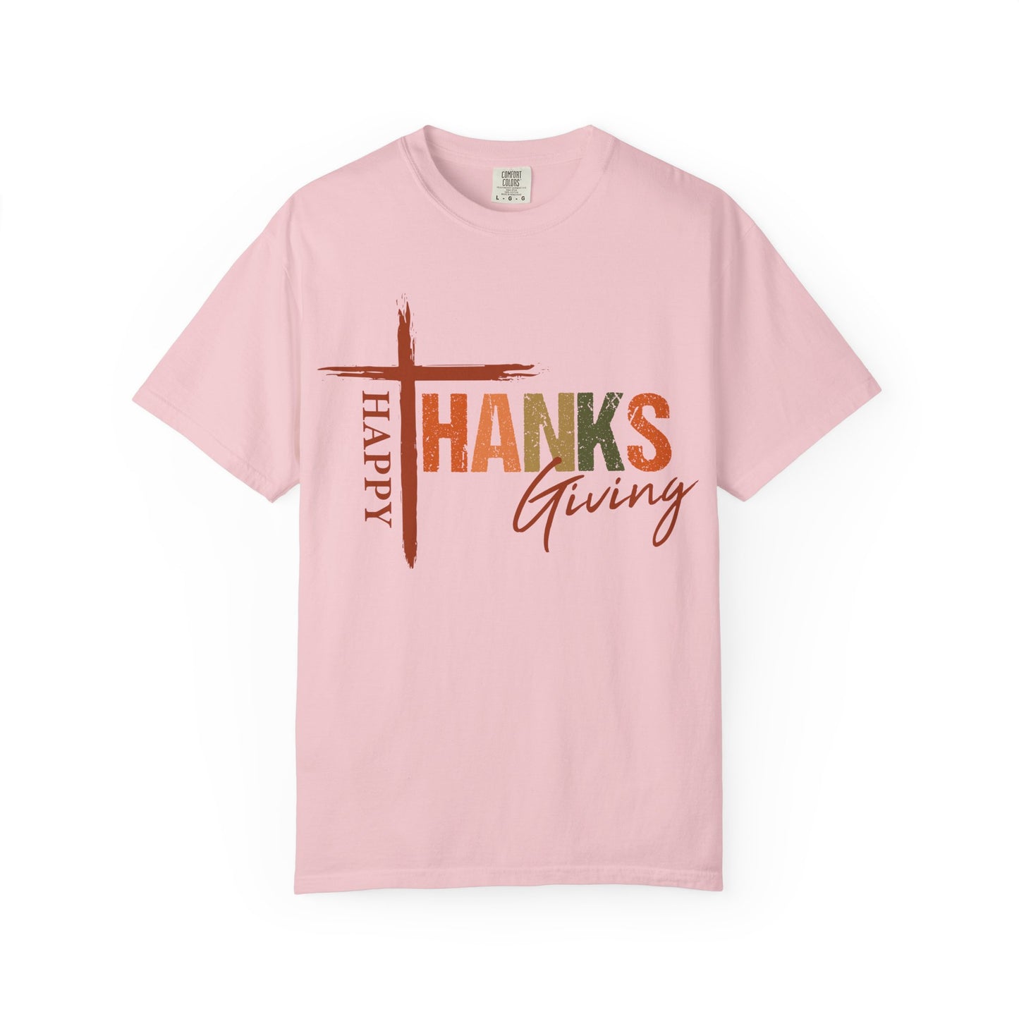 Happy Thanksgiving Cross Thanks T-shirt | Thanksgiving Shirt, Fall Holiday Tee