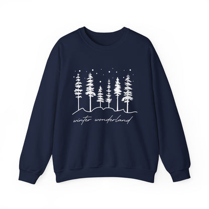 Christmas Trees Winter Wonderland Sweatshirt | Sweater For Women | Winter Gift | Family Xmas Sweatshirt | Winter Lover Top