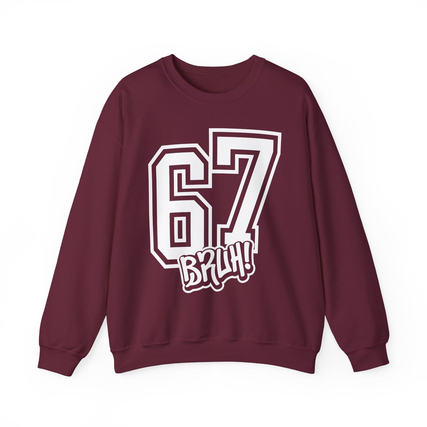 Funny Six Seven 6 7 Bruh Meme Sweatshirt | Gen Alpha Slang 6 7 Bruh | Funny Sports Gift For Friend Sweater | Viral Meme Sweatshirt