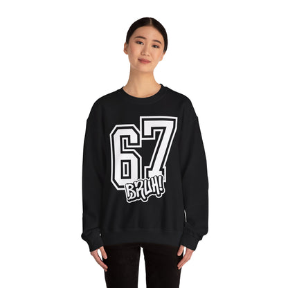 Funny Six Seven 6 7 Bruh Meme Sweatshirt | Gen Alpha Slang 6 7 Bruh | Funny Sports Gift For Friend Sweater | Viral Meme Sweatshirt