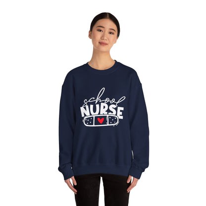 Womens School Nurse Sweatshirt | Nurse Heart Sweater | Nursing Life Top | Nurse Appreciation | Registered Nurse Gift Idea