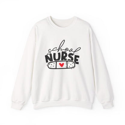 Womens School Nurse Sweatshirt | Nurse Heart Sweater | Nursing Life Top | Nurse Appreciation | Registered Nurse Gift Idea
