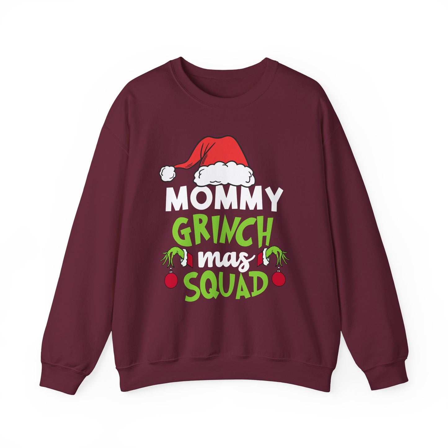 Custom Grinch Mas Family Squad | Christmas Matching Grinch Squad Family Sweatshirt | Personalized Grinch Sewater |
