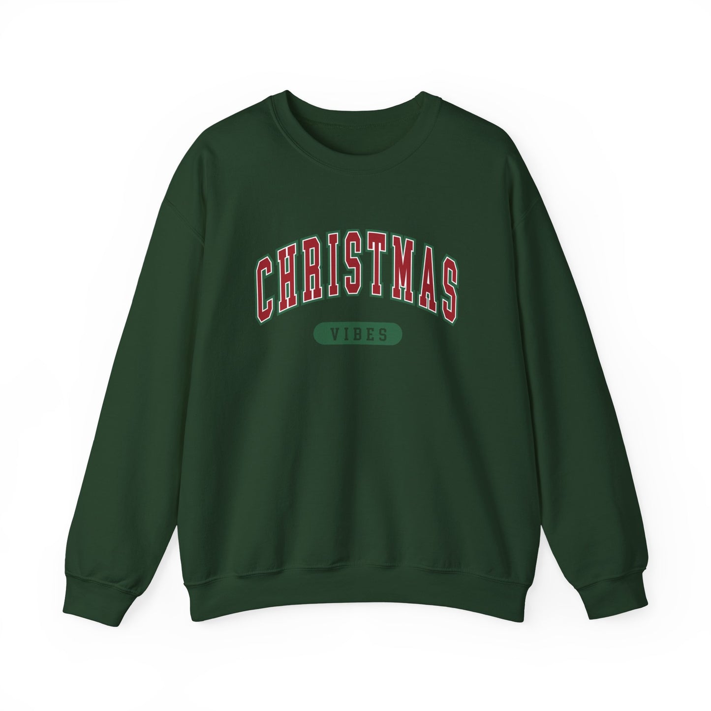 Womens Christmas Sweatshirt | Retro Christmas Vibes Sweatshirt | Holiday Sweater | Womens Xmas Party Crewneck, Festive Holiday Outfit