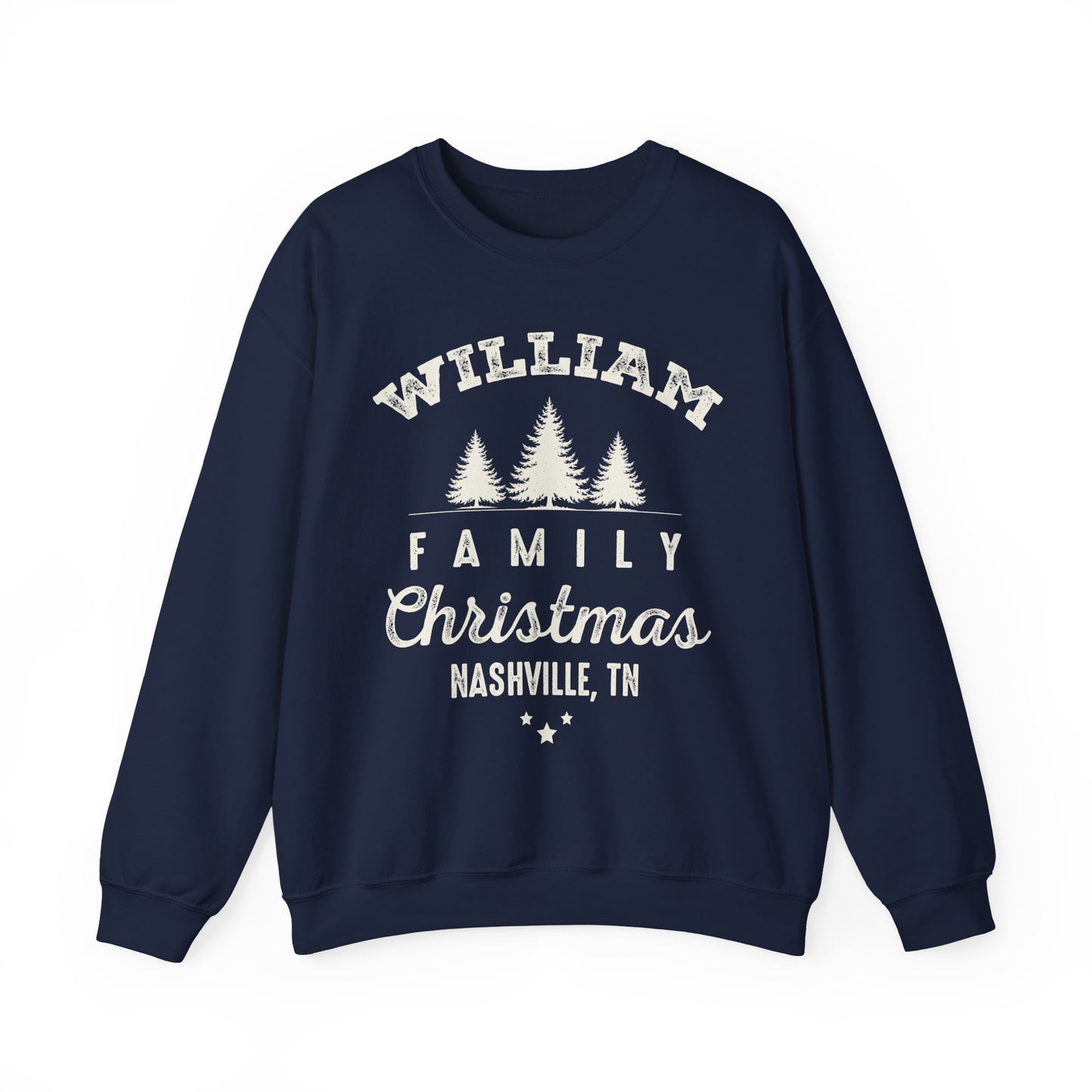 Personalized Family Christmas Sweatshirts | Matching Family Christmas Shirts | Custom Name Christmas Shirt | Adult Unisex & Youth Christmas
