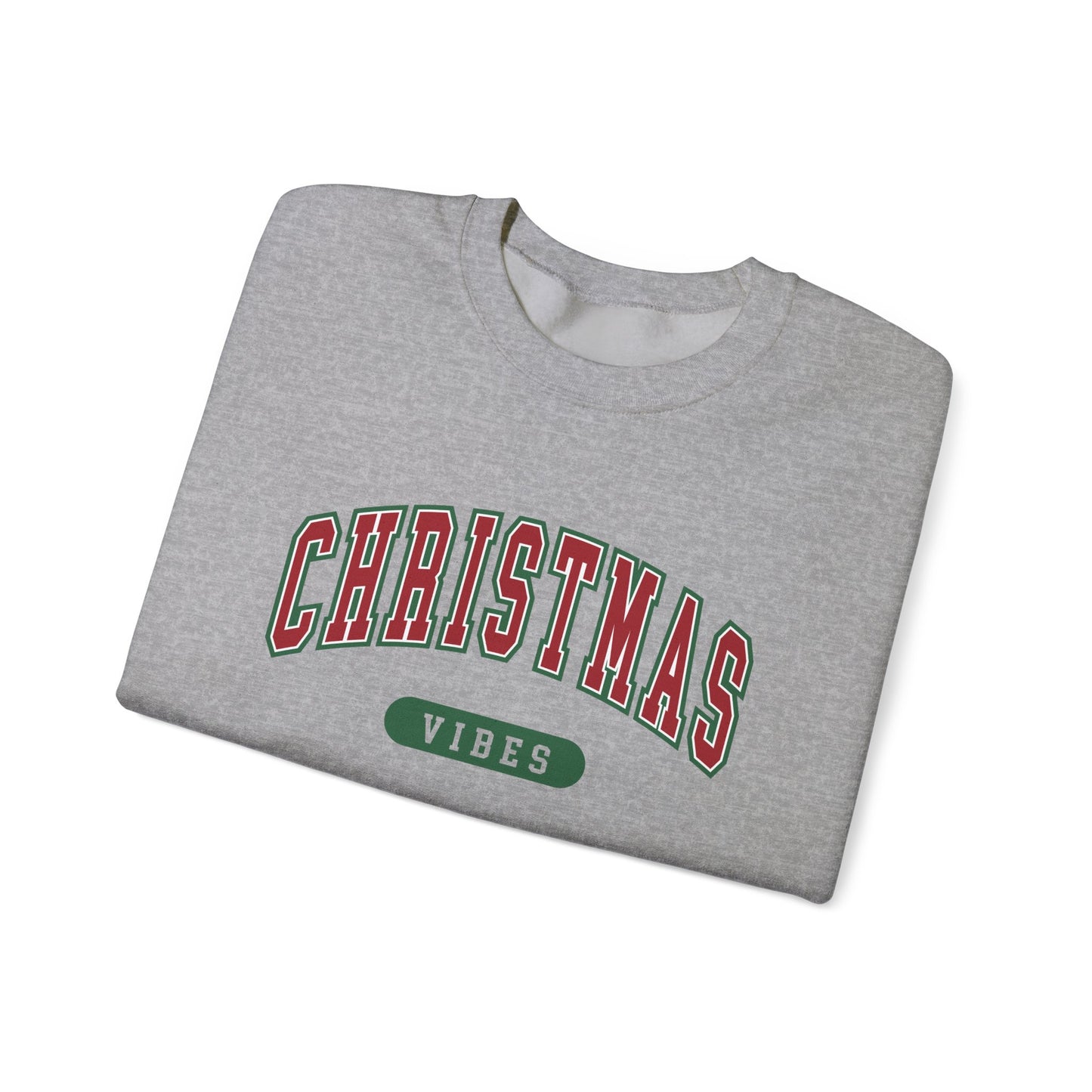 Womens Christmas Sweatshirt | Retro Christmas Vibes Sweatshirt | Holiday Sweater | Womens Xmas Party Crewneck, Festive Holiday Outfit