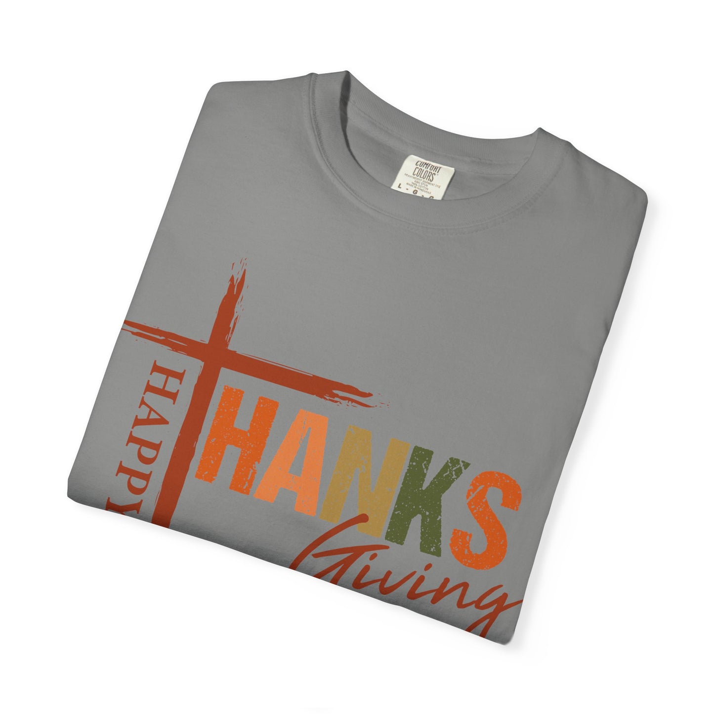 Happy Thanksgiving Cross Thanks T-shirt | Thanksgiving Shirt, Fall Holiday Tee