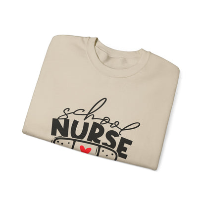 Womens School Nurse Sweatshirt | Nurse Heart Sweater | Nursing Life Top | Nurse Appreciation | Registered Nurse Gift Idea