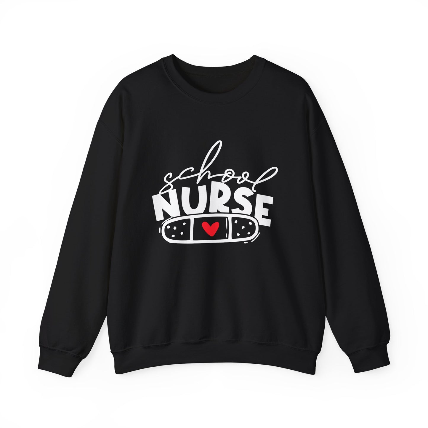 Womens School Nurse Sweatshirt | Nurse Heart Sweater | Nursing Life Top | Nurse Appreciation | Registered Nurse Gift Idea