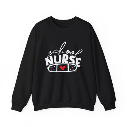 Womens School Nurse Sweatshirt | Nurse Heart Sweater | Nursing Life Top | Nurse Appreciation | Registered Nurse Gift Idea