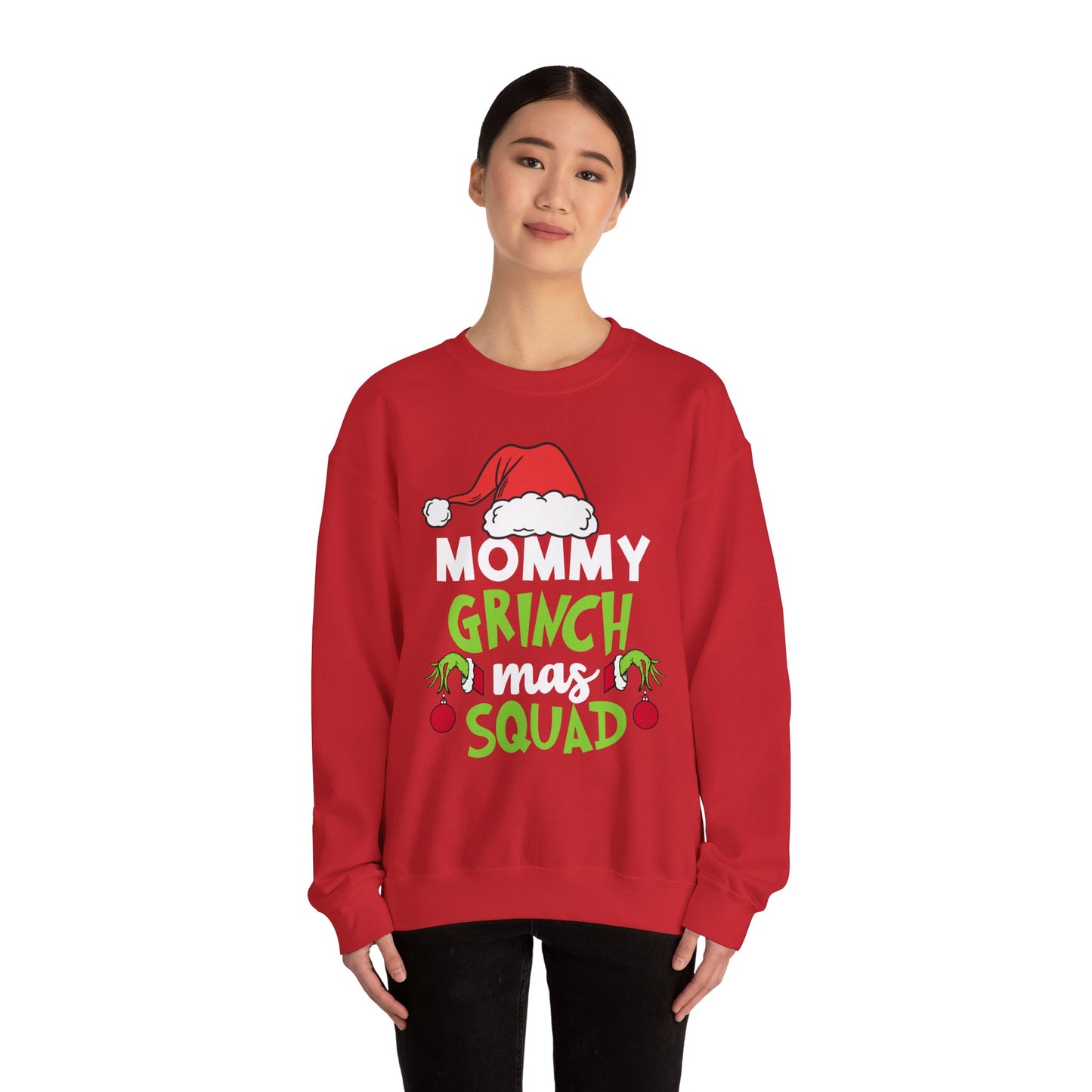Custom Grinch Mas Family Squad | Christmas Matching Grinch Squad Family Sweatshirt | Personalized Grinch Sewater |