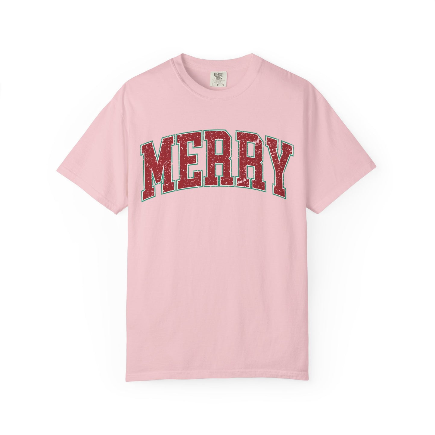 Retro Merry T-shirt | Festive Holiday Tees| Vintage Merry Shirt | Christmas Outfit | Festive Holiday | Christmas Gift