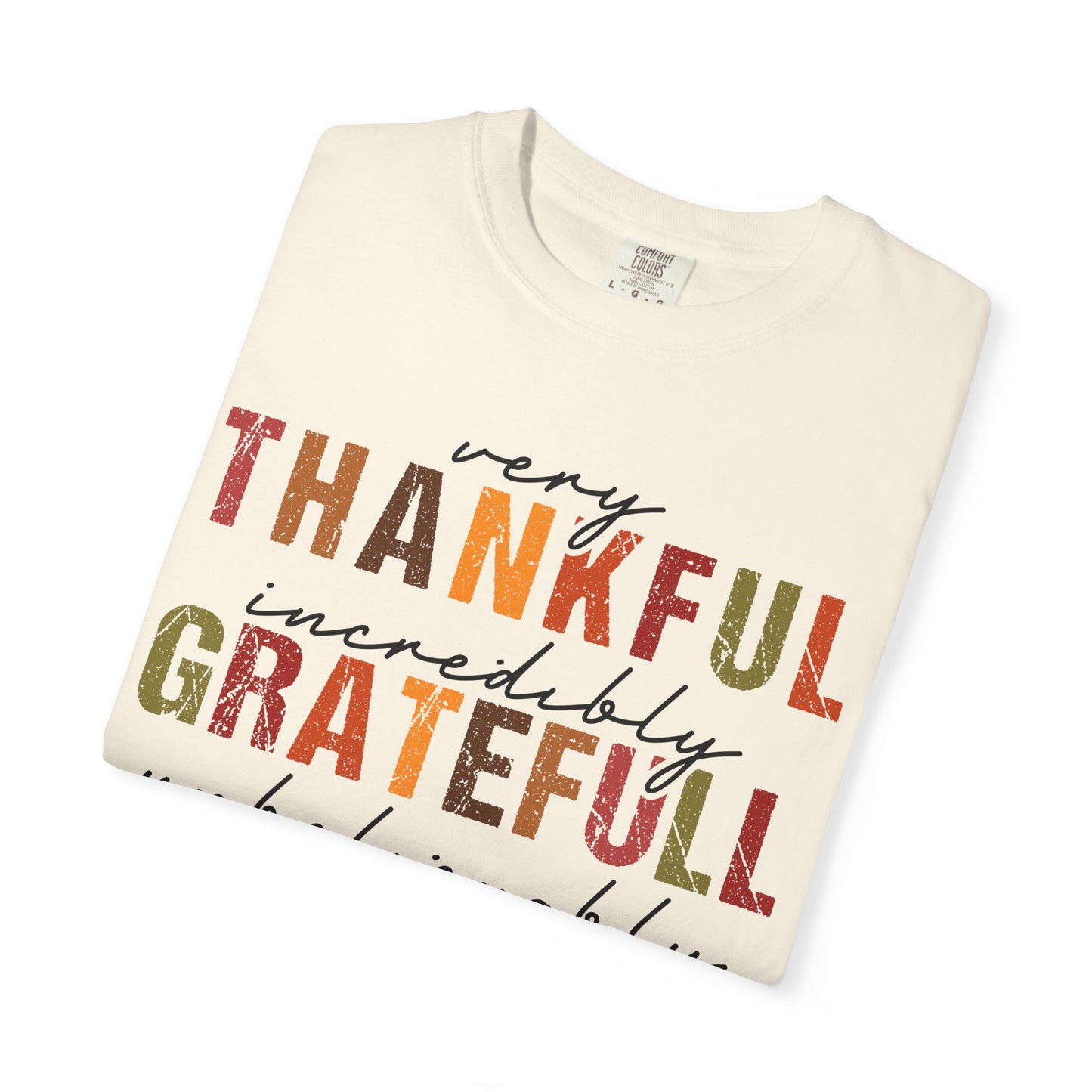 Thankful Grateful Blessed T-shirt | Inspirational Thanksgiving Shirt