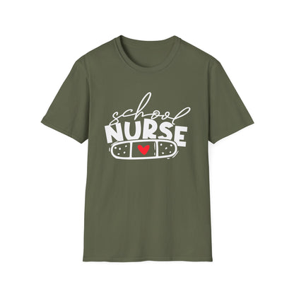 Womens School Nurse Shirt | Nurse Heart Tees | Nursing Life Top | Nurse Appreciation | Registered Nurse Gift Idea
