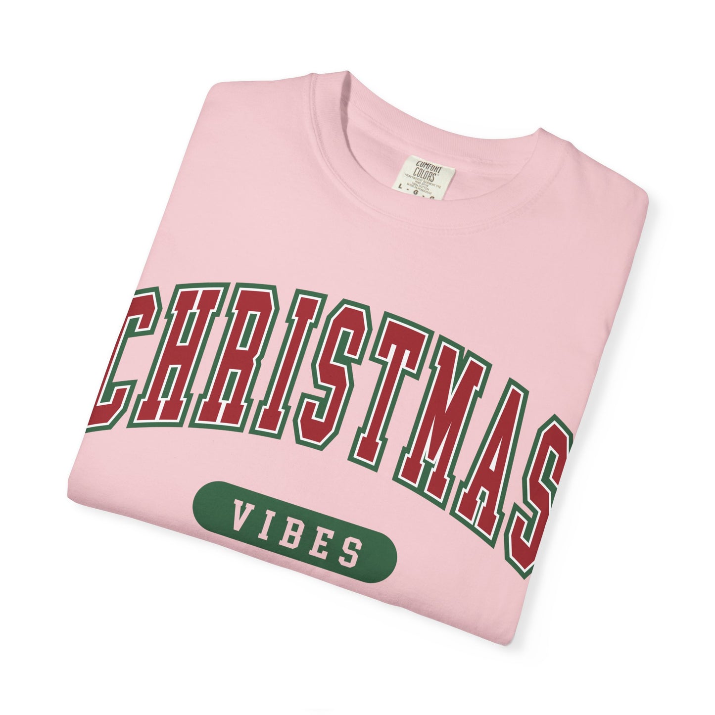 Retro Christmas Vibes T-shirt | Womens Christmas Outfit | Holiday Tees | Womens Xmas Party Gift, Festive Holiday shirt