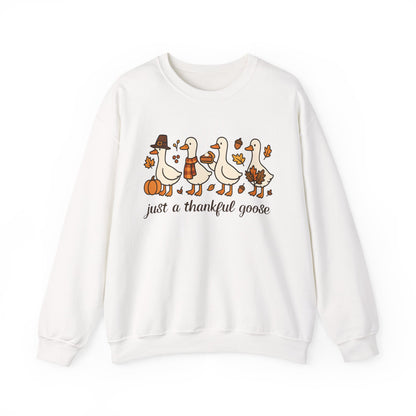 just a thankful goose sweatshirt | Thanksgiving goose illustration