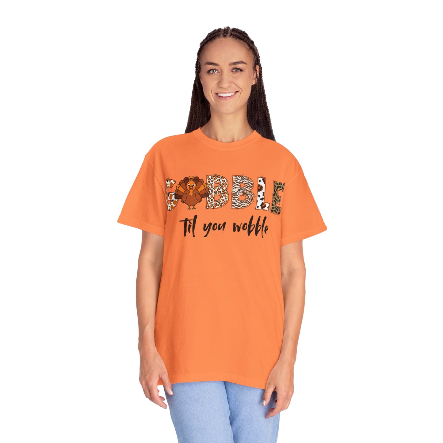 Gobble Til You Wobble T-shirt | Thanksgiving Turkey Fall Shirt