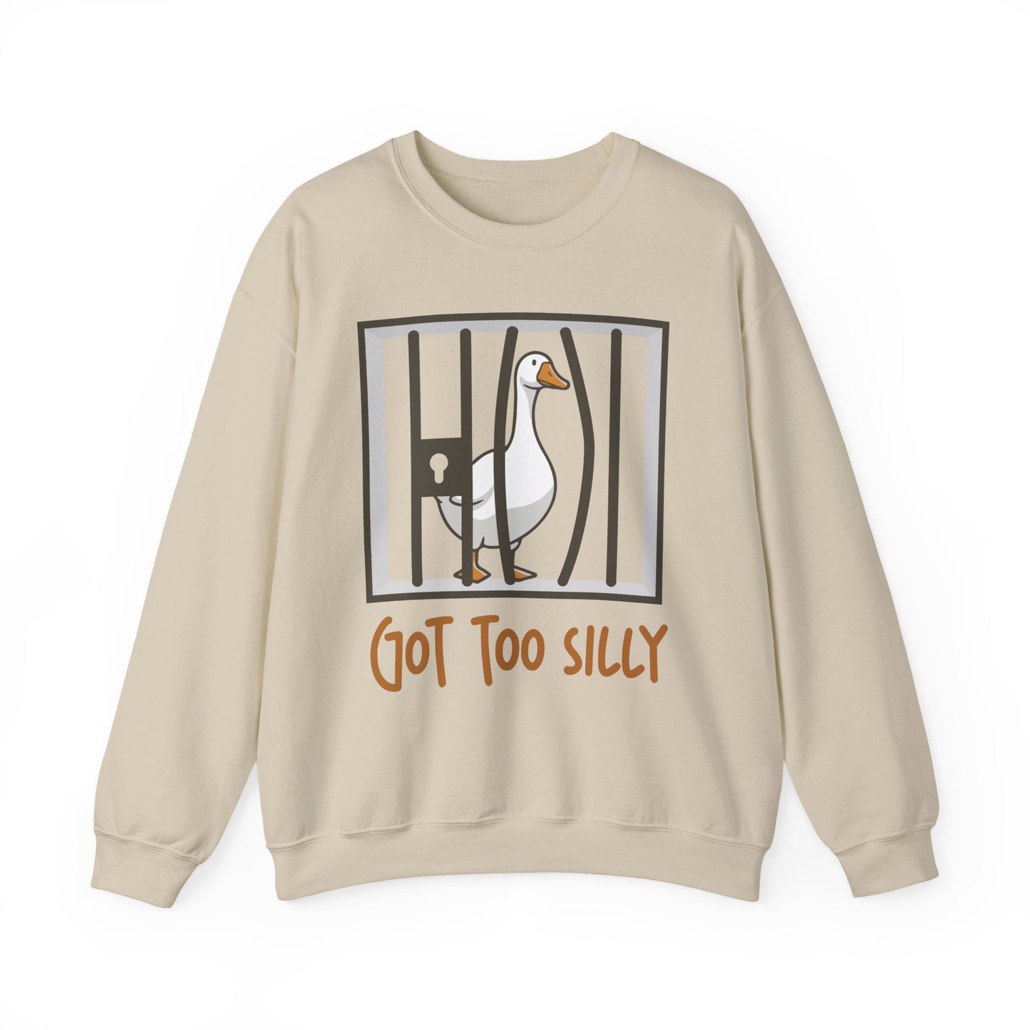 Got Too Silly Sweatshirt |  Silly Goose Shirt | Goose Sweatshirt | Silly Goose Outfit | Funny Shirt | Funny Goose Shirt | Funny Gift