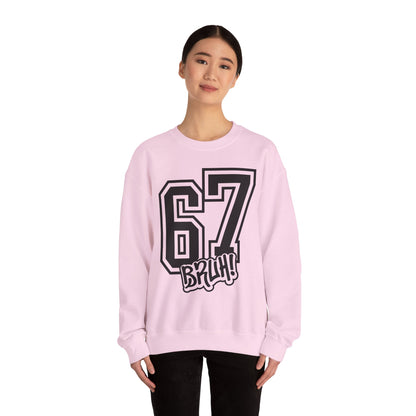 Funny Six Seven 6 7 Bruh Meme Sweatshirt | Gen Alpha Slang 6 7 Bruh | Funny Sports Gift For Friend Sweater | Viral Meme Sweatshirt
