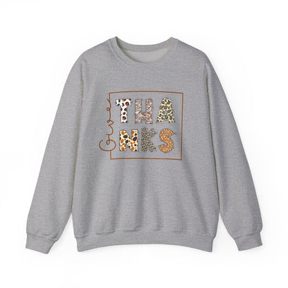 Give thanks typography sweatshirt