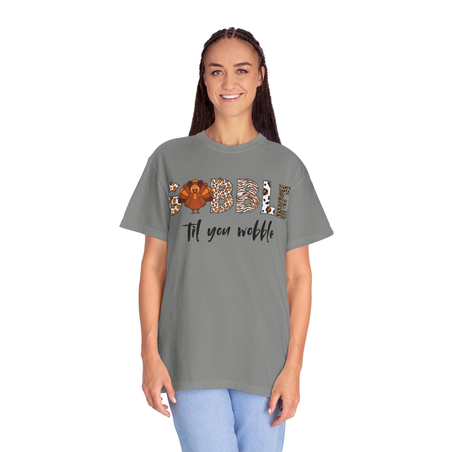 Gobble Til You Wobble T-shirt | Thanksgiving Turkey Fall Shirt