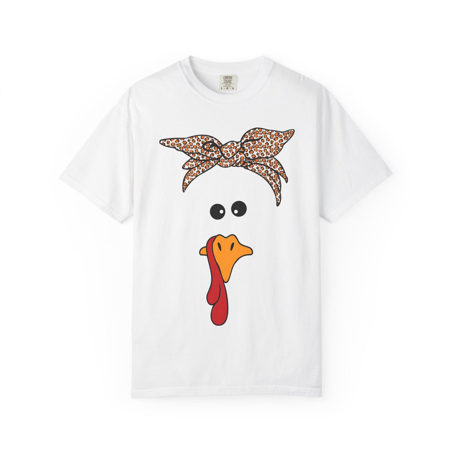 Bandana Turkey Face T-Shirt | Funny Thanksgiving Turkey Shirt