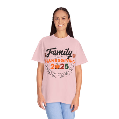 Family Thanksgiving 2025 T-Shirt | Thankful For My Tribe
