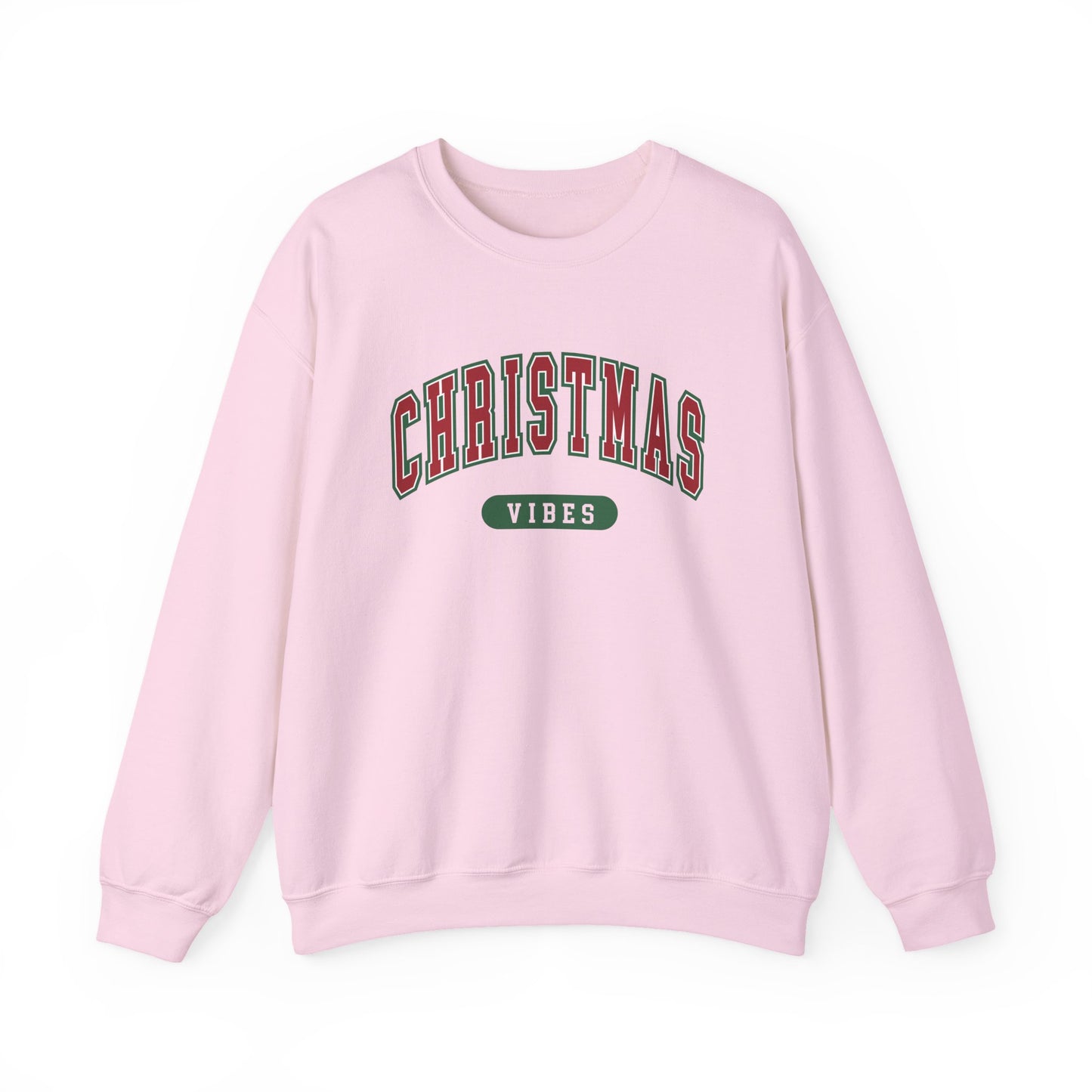 Womens Christmas Sweatshirt | Retro Christmas Vibes Sweatshirt | Holiday Sweater | Womens Xmas Party Crewneck, Festive Holiday Outfit
