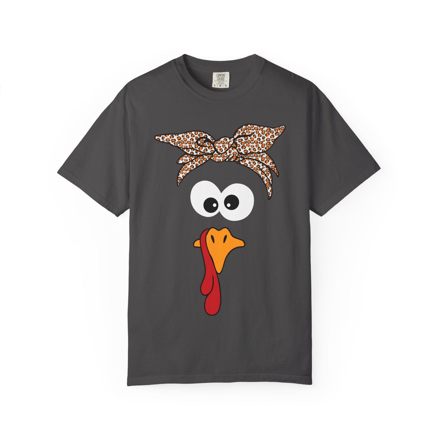 Bandana Turkey Face T-Shirt | Funny Thanksgiving Turkey Shirt