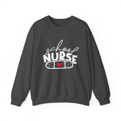 Womens School Nurse Sweatshirt | Nurse Heart Sweater | Nursing Life Top | Nurse Appreciation | Registered Nurse Gift Idea
