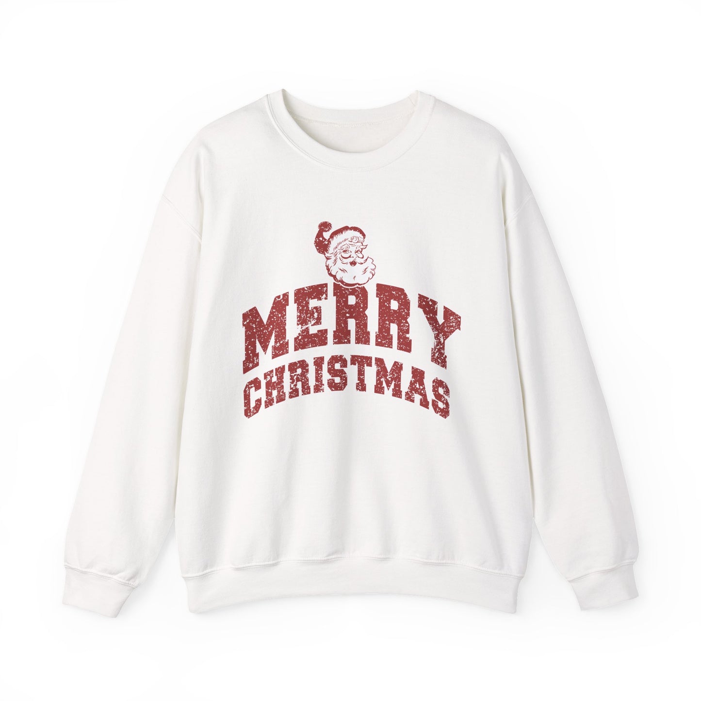 Retro Merry Christmas Santa Sweatshirt | Unisex Holiday Season Sweater | Santa Claus Sweatshirt | Christmas Gift | Christmas Season Top