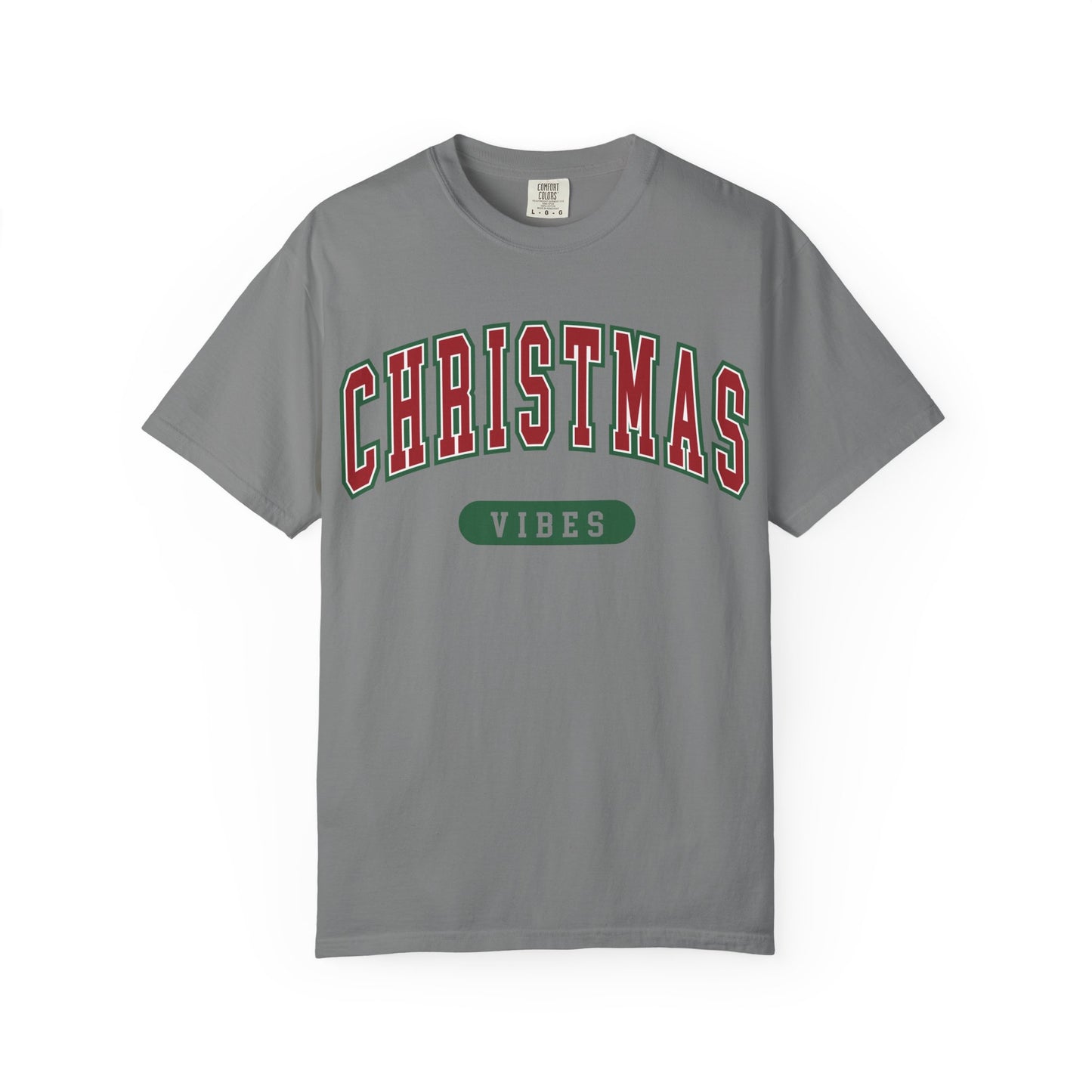 Retro Christmas Vibes T-shirt | Womens Christmas Outfit | Holiday Tees | Womens Xmas Party Gift, Festive Holiday shirt
