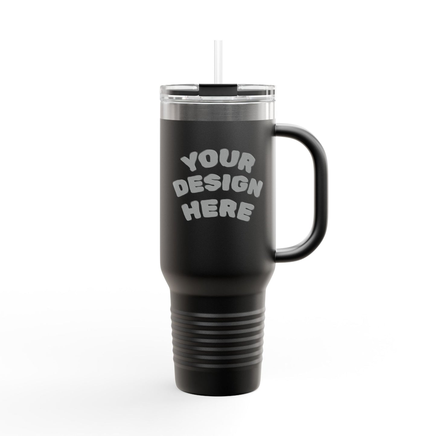 Personalized 40oz Tumbler | Stainless Steel Travel Mug with Straw | Leak-Proof Lid | Custom Name or Text | Vacuum Insulated Coffee Water Cup