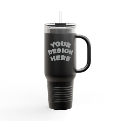 Personalized 40oz Tumbler | Stainless Steel Travel Mug with Straw | Leak-Proof Lid | Custom Name or Text | Vacuum Insulated Coffee Water Cup