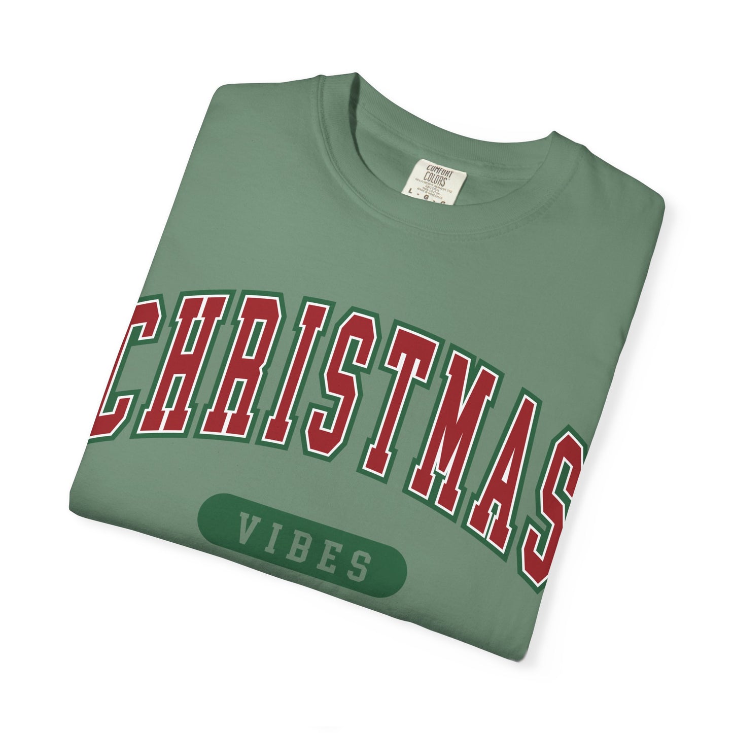 Retro Christmas Vibes T-shirt | Womens Christmas Outfit | Holiday Tees | Womens Xmas Party Gift, Festive Holiday shirt