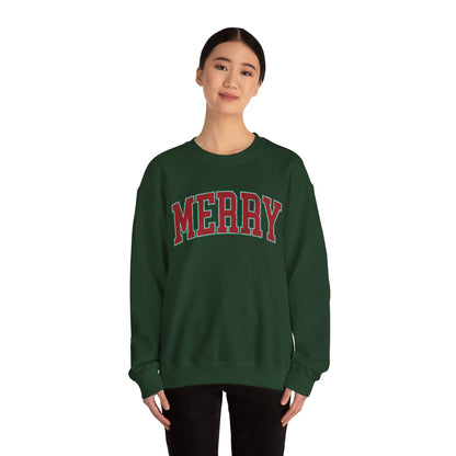 Retro Merry Sweatshirt | Festive Holiday Sweater| Merry Sweatshirt | Christmas Hoodie | Holiday Sweater | Christmas Gift