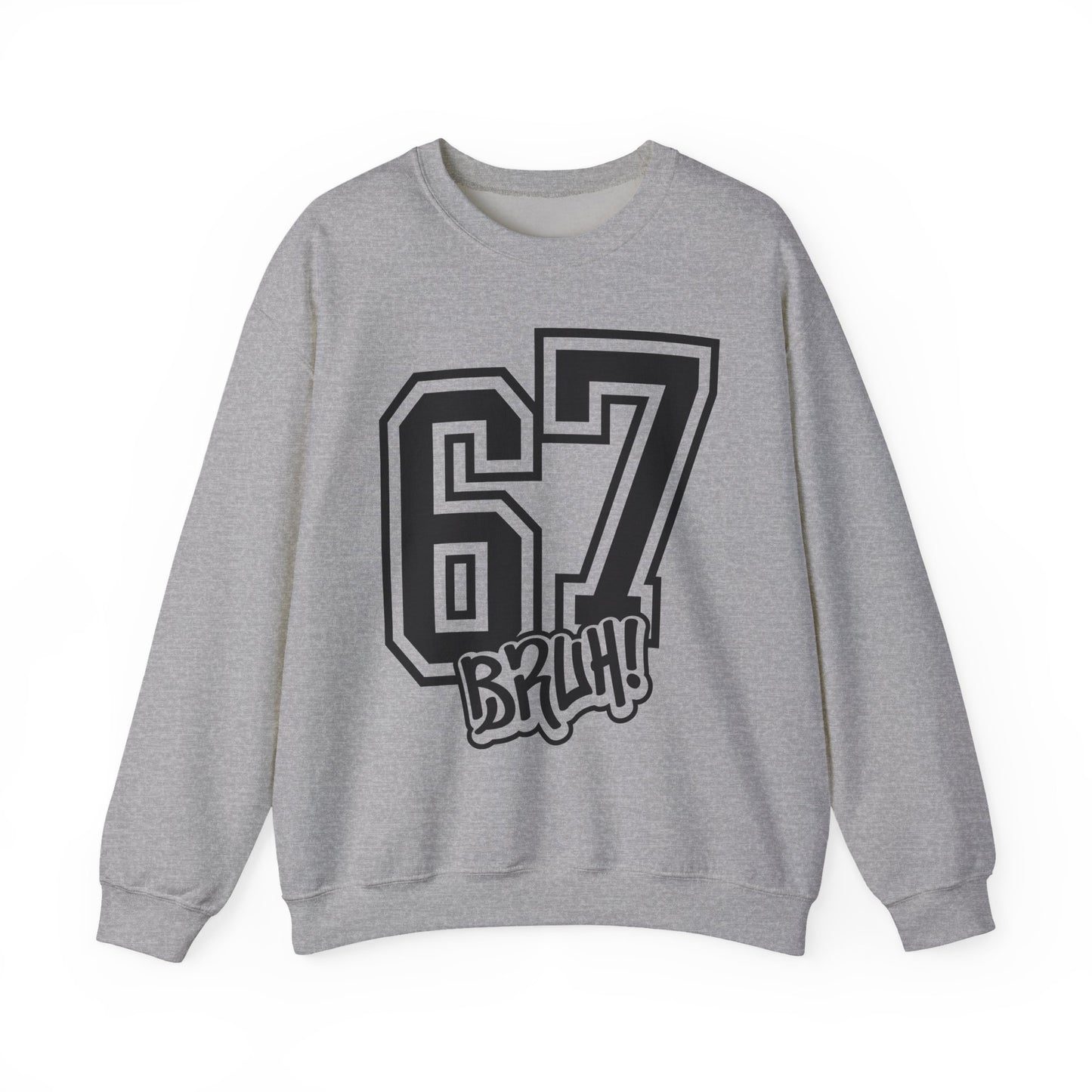 Funny Six Seven 6 7 Bruh Meme Sweatshirt | Gen Alpha Slang 6 7 Bruh | Funny Sports Gift For Friend Sweater | Viral Meme Sweatshirt