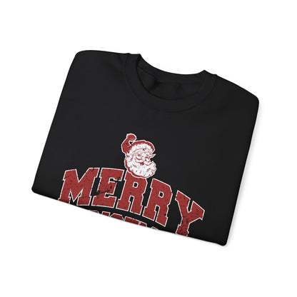 Retro Merry Christmas Santa Sweatshirt | Unisex Holiday Season Sweater | Santa Claus Sweatshirt | Christmas Gift | Christmas Season Top