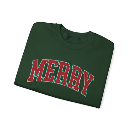 Retro Merry Sweatshirt | Festive Holiday Sweater| Merry Sweatshirt | Christmas Hoodie | Holiday Sweater | Christmas Gift