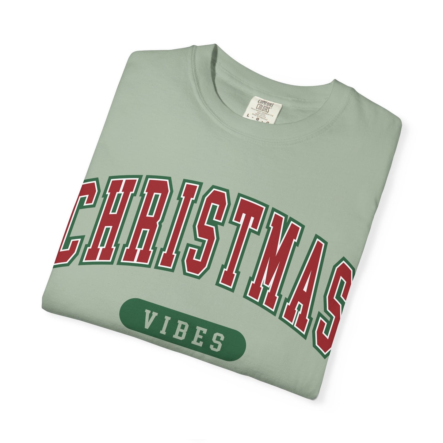 Retro Christmas Vibes T-shirt | Womens Christmas Outfit | Holiday Tees | Womens Xmas Party Gift, Festive Holiday shirt