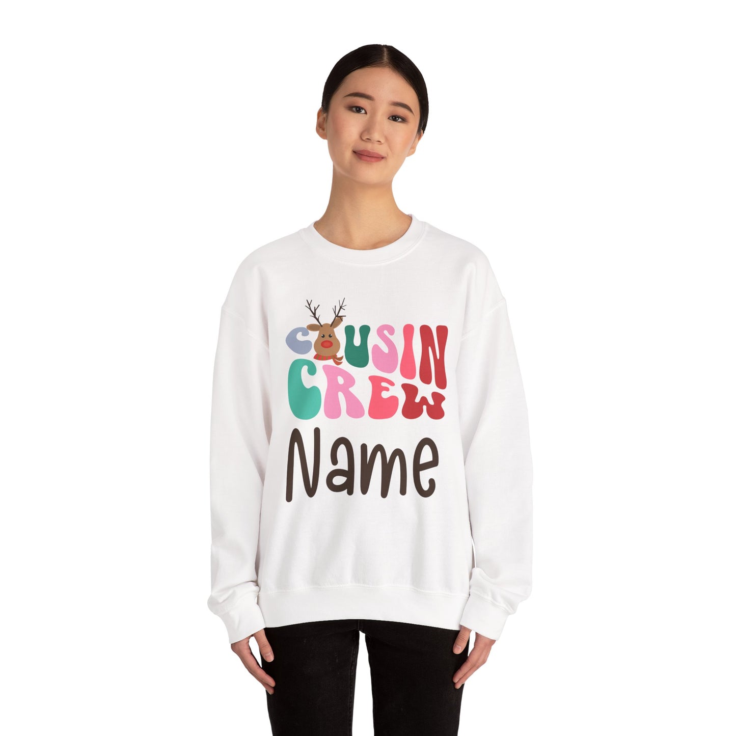 Personalized Christmas Cousin Crew Shirt | Groovy Cousin Crew Sweatshirt | Retro Kids Shirt-Cousin Crew Onesie | Matching Family Christmas