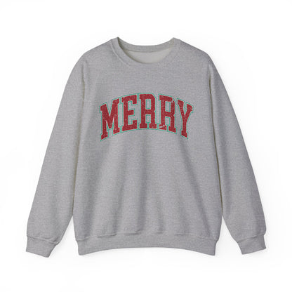 Retro Merry Sweatshirt | Festive Holiday Sweater| Merry Sweatshirt | Christmas Hoodie | Holiday Sweater | Christmas Gift