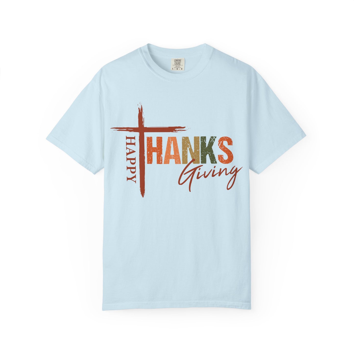 Happy Thanksgiving Cross Thanks T-shirt | Thanksgiving Shirt, Fall Holiday Tee