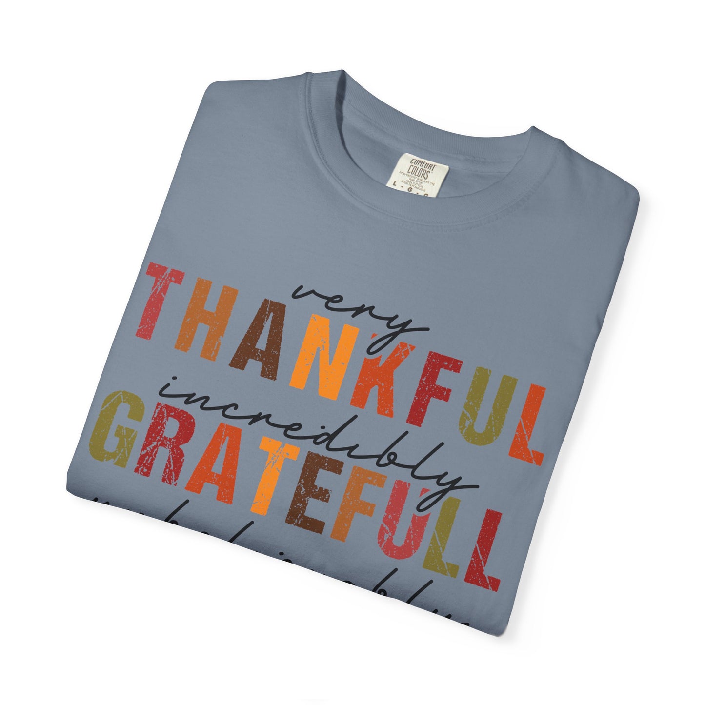 Thankful Grateful Blessed T-shirt | Inspirational Thanksgiving Shirt