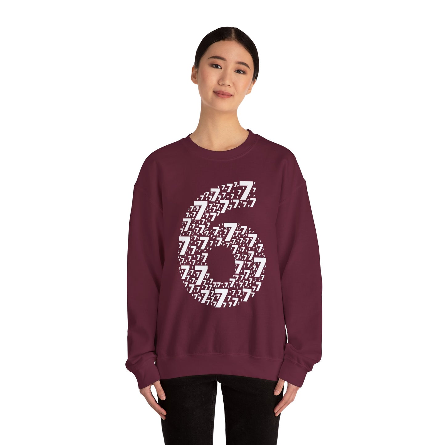 Six Seven 6 7 Meme Sweatshirt | Funny Alpha Generation Sweater | 67 Trendy Outfit | Sports Gift Sweatshirt | Viral Meme Outfit
