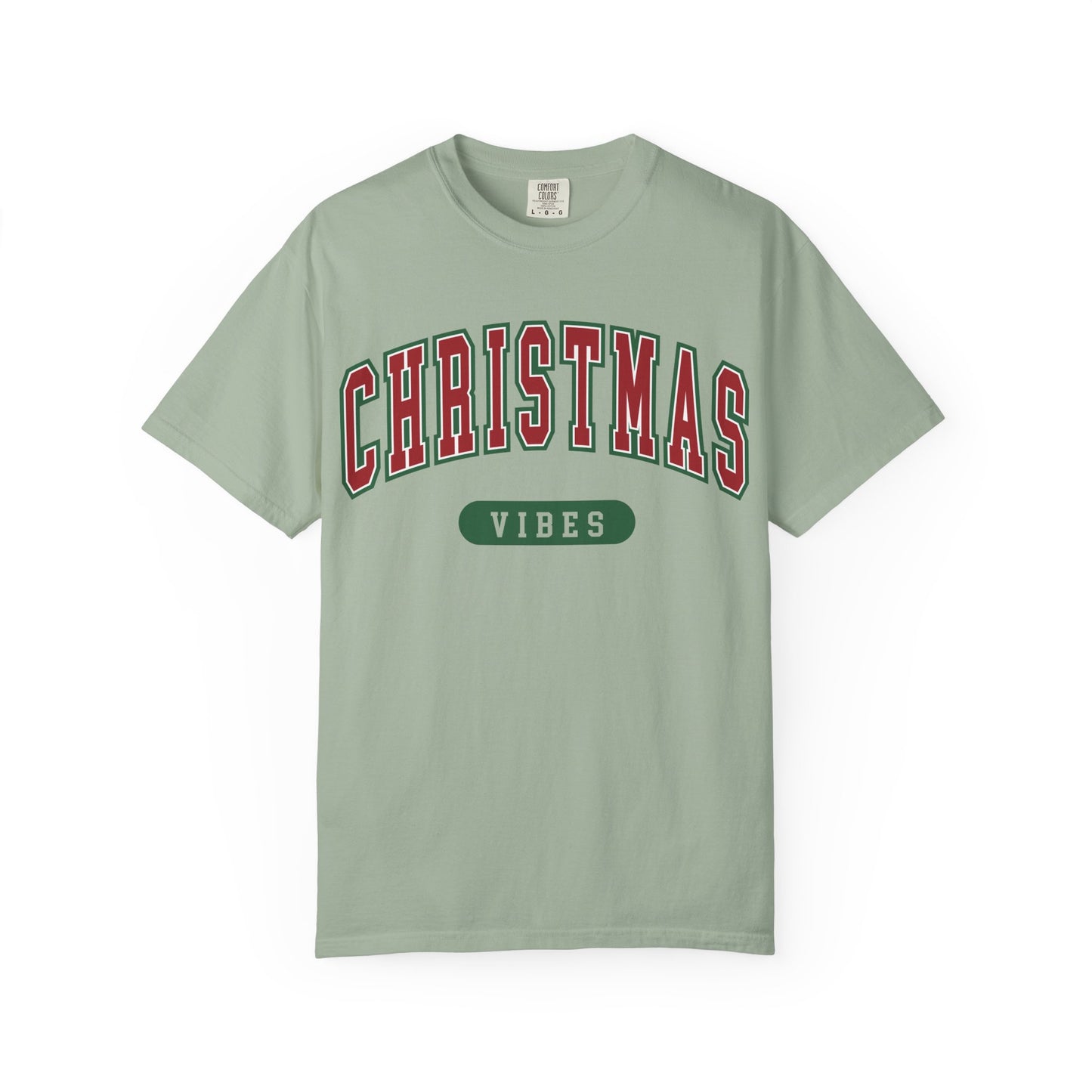 Retro Christmas Vibes T-shirt | Womens Christmas Outfit | Holiday Tees | Womens Xmas Party Gift, Festive Holiday shirt