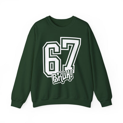 Funny Six Seven 6 7 Bruh Meme Sweatshirt | Gen Alpha Slang 6 7 Bruh | Funny Sports Gift For Friend Sweater | Viral Meme Sweatshirt